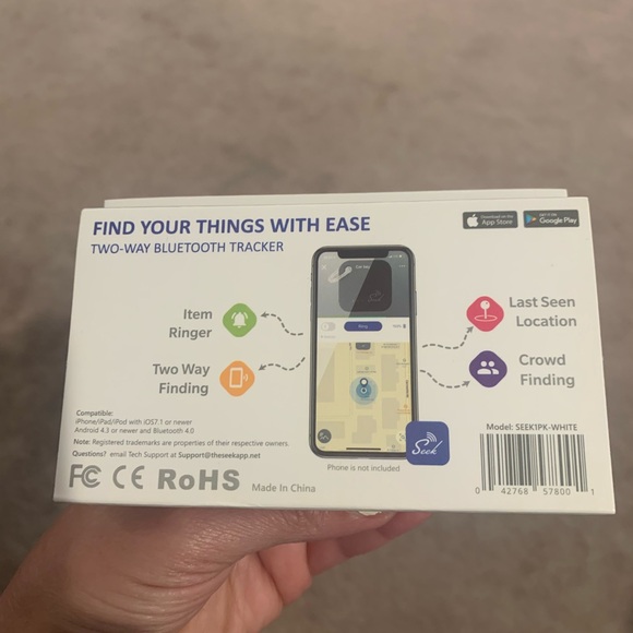 RoHS - Seek - Tile  Bluetooth Key and Phone Tracker (Marriot Wichita) - Picture 3 of 4